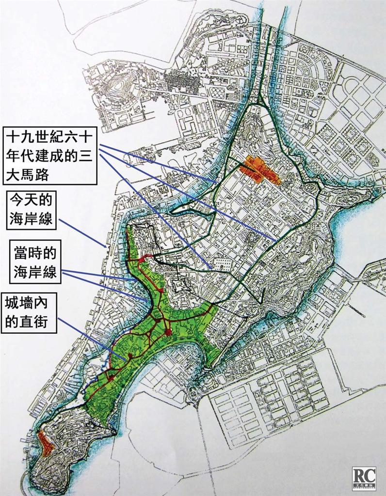 19世紀60年代澳門主要街道略圖 (6)